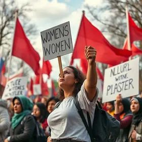 ato em defesa das mulheres