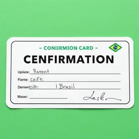 cartão de confirmação do concurso da Educação