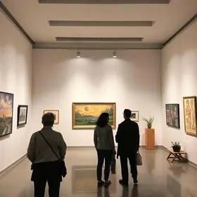 exposição no Palácio da Cultura