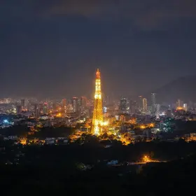 A primeira cidade da América Latina a ter luz elétrica